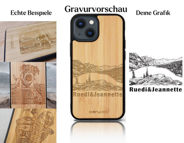 INDIVIDUELL iPhone 14 Bambus-Kunststoff